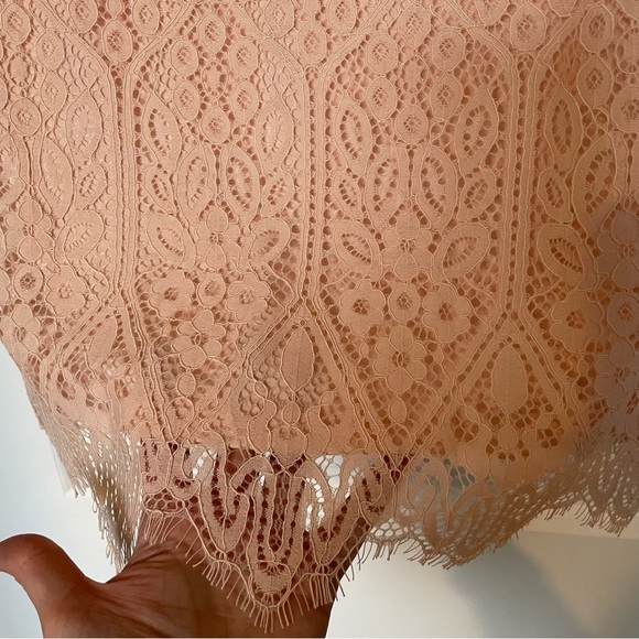 Isaac Mizrahi Live peach pink skort with lace overlay - 2X - Picture 2 of 4